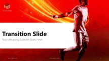 Free Soccer PowerPoint Template (Red) - Transition (Section) Slide 4