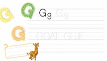 Learn ABC and Trace the Letter G - PowerPoint Worksheet