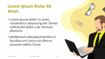 Cartoon Business PowerPoint and Google Slides Template - Theme 08