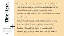 Plus Template for PowerPoint - Title and Content (Orange Background)