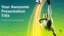 Free Soccer PowerPoint Template (Green) - Cover Slide 5
