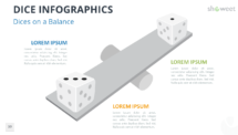 Dice Infographics for PowerPoint - 2 Dices on a Balance