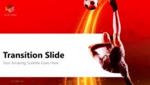 Free Soccer PowerPoint Template (Red) - Transition (Section) Slide 5