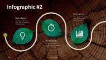 Wooden Logs PowerPoint Template - Infographic Sinuous Process