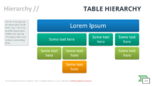 Table Hierarchy-SmartArt-PowerPoint