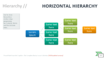 Horizontal Hierarchy SmartArt-PowerPoint
