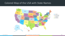 Free PowerPoint Map of the USA with States and Names