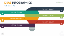 Ideas - Infographics for PowerPoint - Bulb with Slices