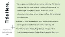 Plus Template for PowerPoint - Title and Content (Green Background)