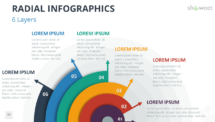 Radial Infographics for PowerPoint - 6 Layers (Style 2)