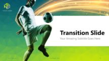 Free Soccer PowerPoint Template (Green) - Transition (Section) Slide 6