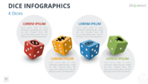 Dice Infographics for PowerPoint - 4 Dices