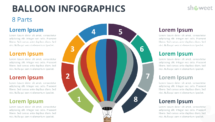Balloon with 8 Parts for PowerPoint and Google Slides