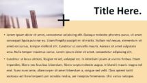 Plus Template for PowerPoint - Title and Content with Picture