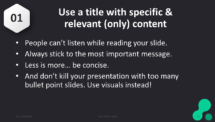Dark Pro PowerPoint Template - Title and Content Slide