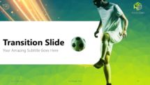 Free Soccer PowerPoint Template (Green) - Transition (Section) Slide 7