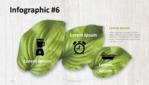 Wooden Logs PowerPoint Template - Infographic Leaves