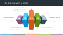Free PowerPoint Infographic 3D Blocks