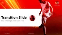 Free Soccer PowerPoint Template (Red) - Transition (Section) Slide 7