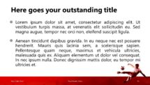 Free Soccer PowerPoint Template (Red) - White Title and Content
