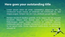 Free Soccer PowerPoint Template - Green Title and Content