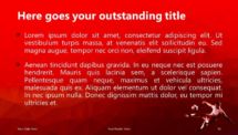 Free Soccer PowerPoint Template (Red) - Title and Content