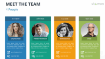 Meet the team for PowerPoint - Vertical Banners