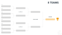 Tournament Bracket Template for PowerPoint - 8 Teams