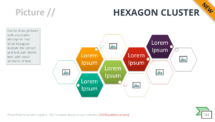 Hexagon Cluster-SmartArt-PowerPoint