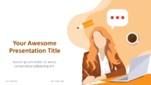 Cartoon Business PowerPoint and Google Slides Template - Theme 16