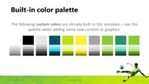 Free Soccer PowerPoint Template (Red) - Color Palette