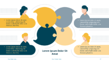 Speech Bubbles PowerPoint Template - Matrix Silhouettes