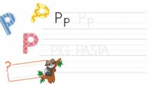Learn ABC and Trace the Letter P - PowerPoint Worksheet