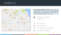 Free PowerPoint Contact Us template