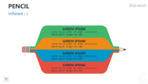 Pencil Infographics for PowerPoint - Inflated
