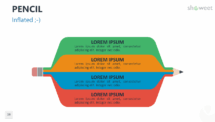 Pencil Infographics for PowerPoint - Inflated
