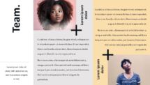 Plus Template for PowerPoint - 2 Pictures with Text
