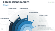 Radial Infographics for PowerPoint - 6 Layers (Style 3)