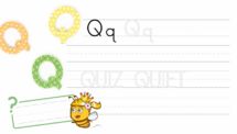 Learn ABC and Trace the Letter Q - PowerPoint Worksheet