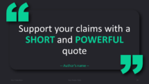 Dark Pro PowerPoint Template - Quote