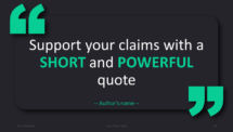 Dark Pro PowerPoint Template - Quote