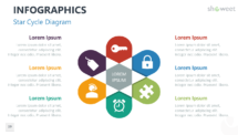 PowerPoint Infographic Element -Star Cycle