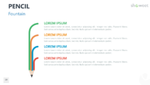 Pencil Infographics for PowerPoint - Fountain