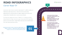 PowerPoint Infographics - Corner Road D