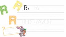 Learn ABC and Trace the Letter R - PowerPoint Worksheet