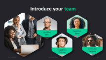 Dark Pro PowerPoint Template - Team