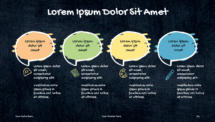 Doodles Template for PowerPoint - Four Speech Bubbles