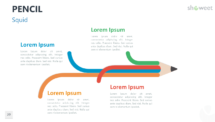 Pencil Infographics for PowerPoint - Squid