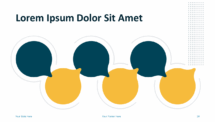 Speech Bubbles PowerPoint Template - Process