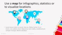 Lápices - Plantilla para PowerPoint - Mapa